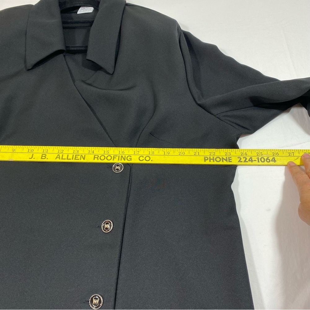 Giorgio Fiorlini Plus Collection Skirt Shirt Two Piece Black Semi-Formal… - Picture 7 of 16